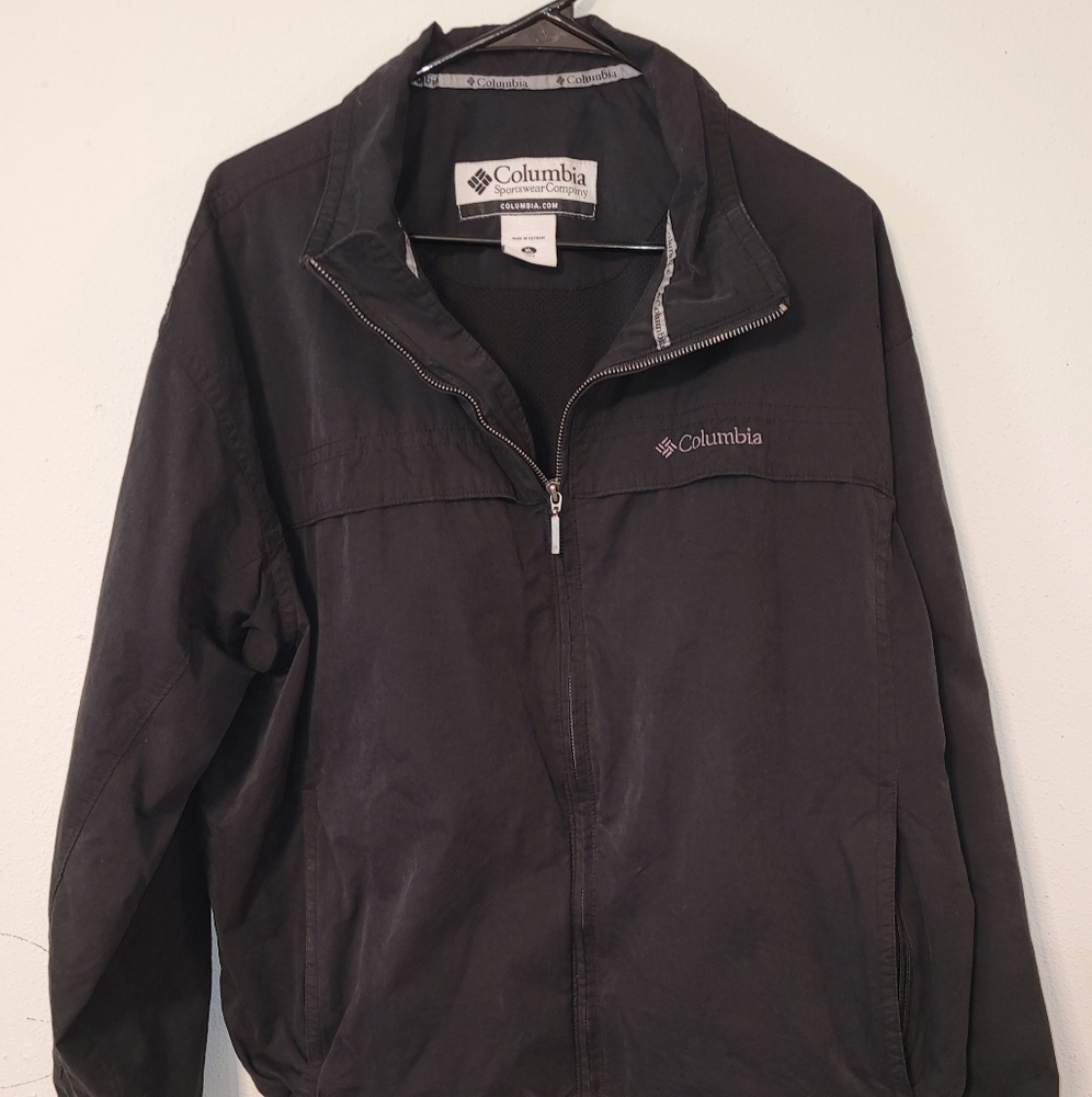 Mens Columbia Jacket XL Black Soft Shell